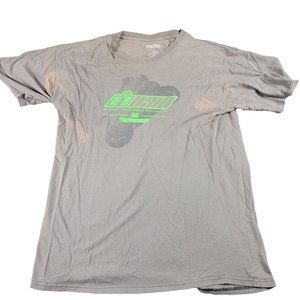 Icon Stant Up Mens Large Gray T-Shirt Short Sleeve Motorcycle Themed Casual